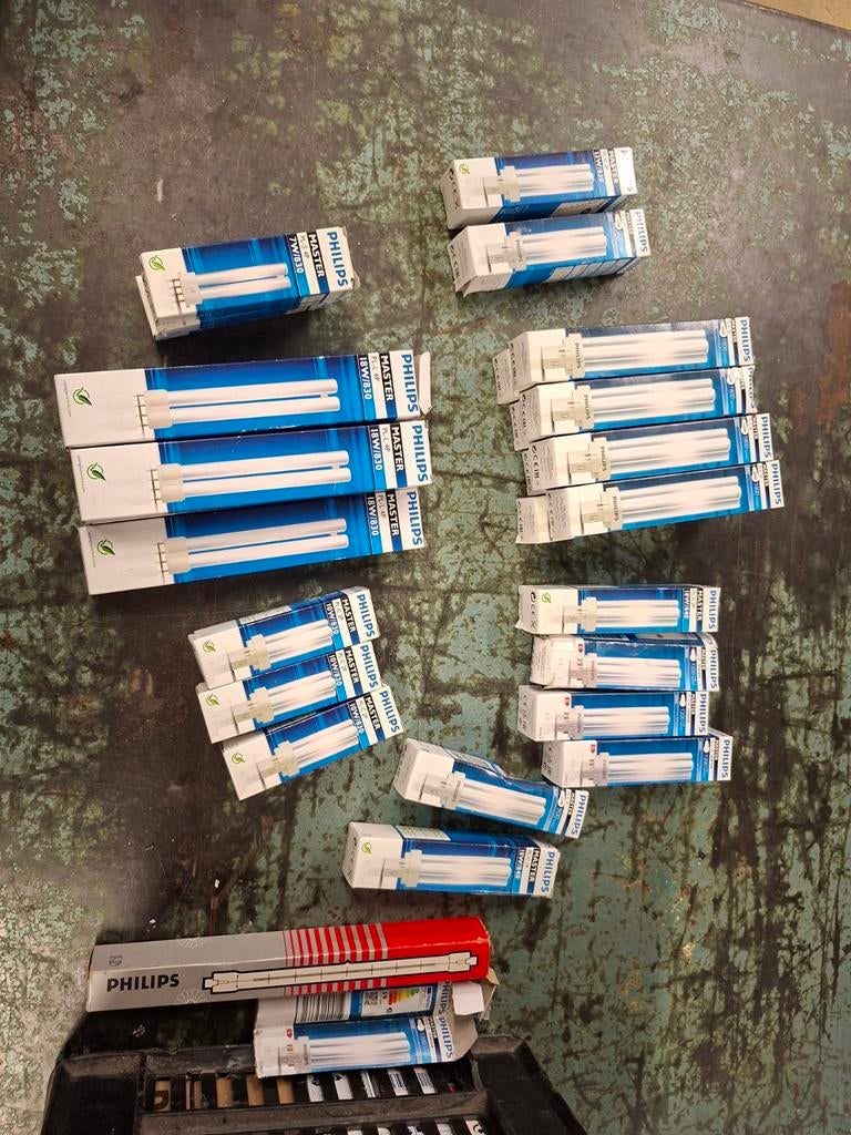 Grote partij Philips lampen/spots halogeen, PLC/PLL/PLT/PLS, Ophalen of Verzenden, Gebruikt