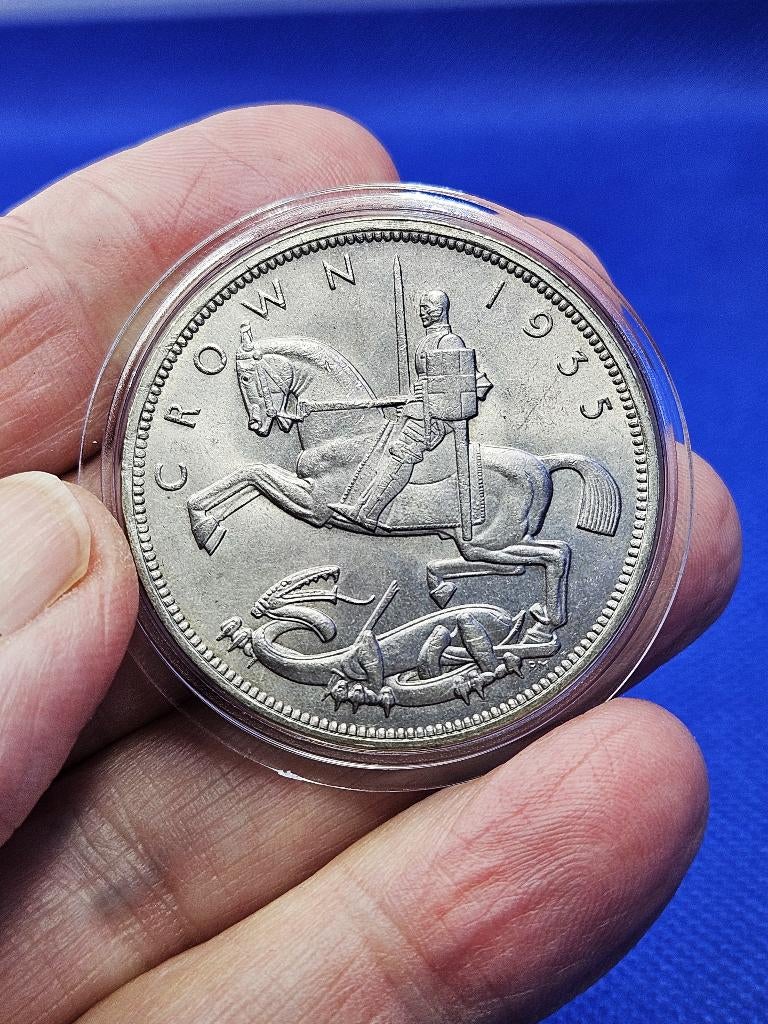 (1987) GREAT BRITAIN  CROWN  KING GEORGE 1935, Ophalen of Verzenden, Overige landen, Losse munt, Zilver