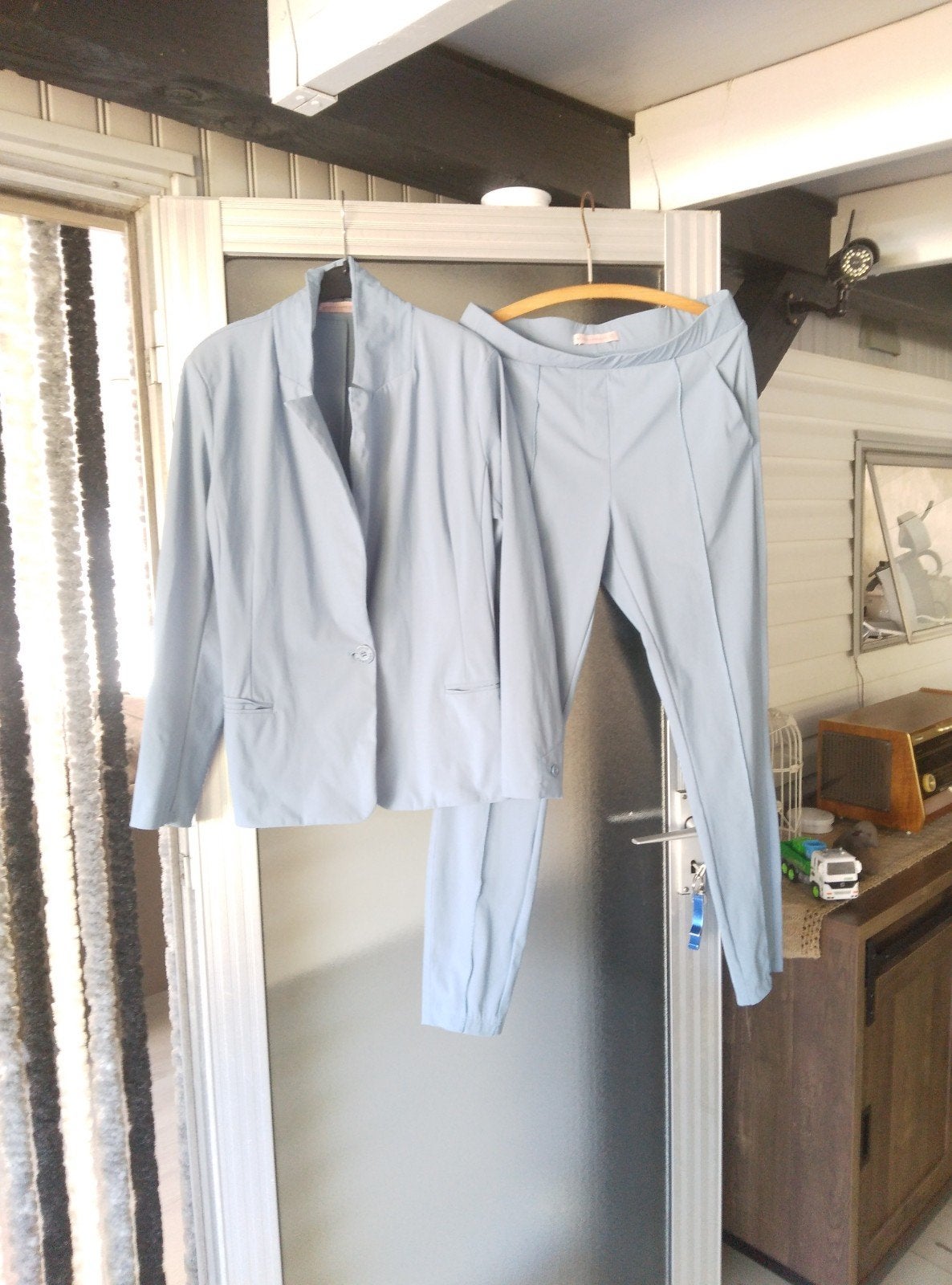 Studio anneloes pak mt m, Ophalen of Verzenden, Zo goed als nieuw, Maat 38/40 (M), Blauw