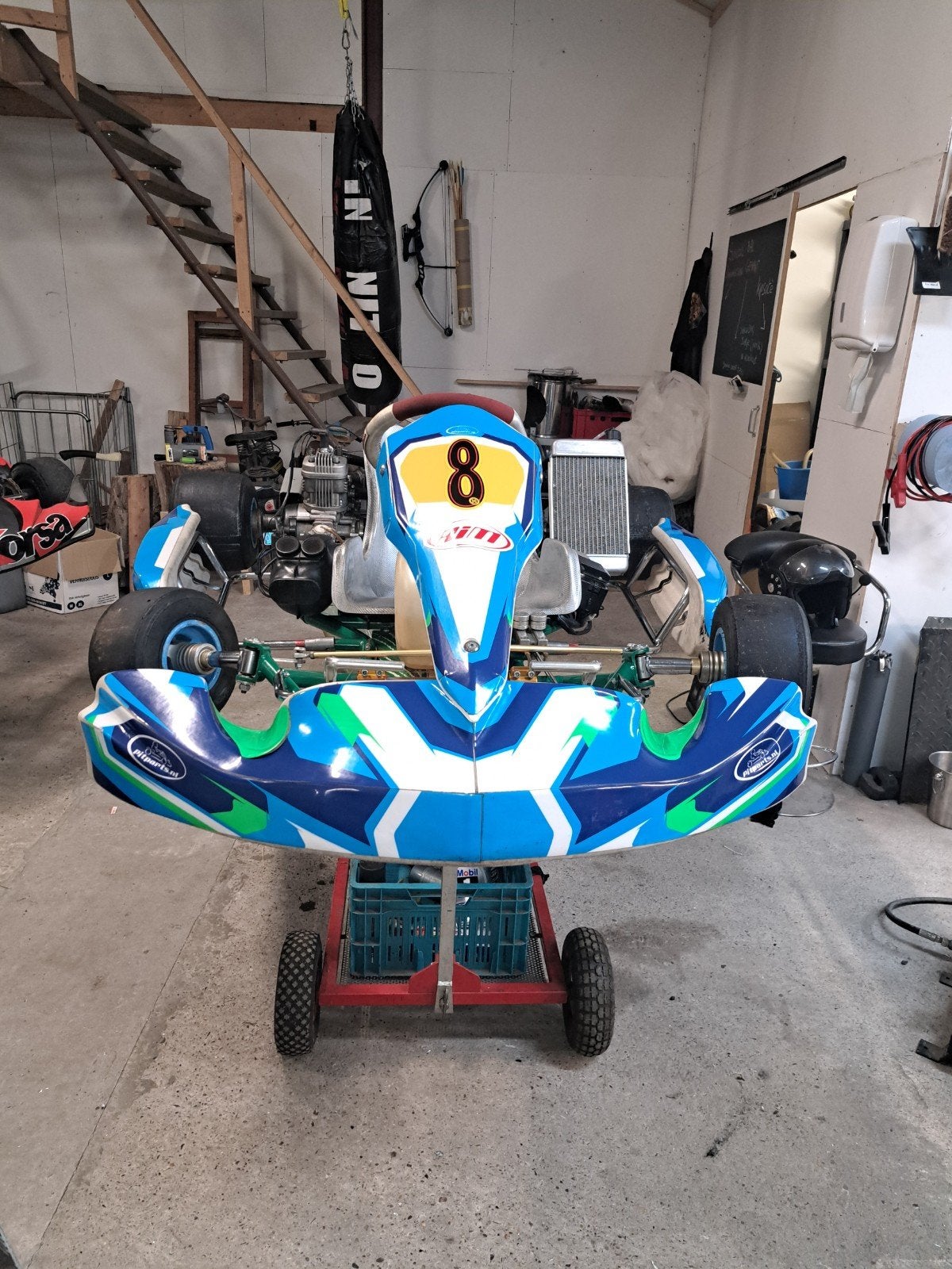 tonykart  iame 125 cc motor, Sport en Fitness, Karting, Ophalen of Verzenden, Gebruikt, Kart