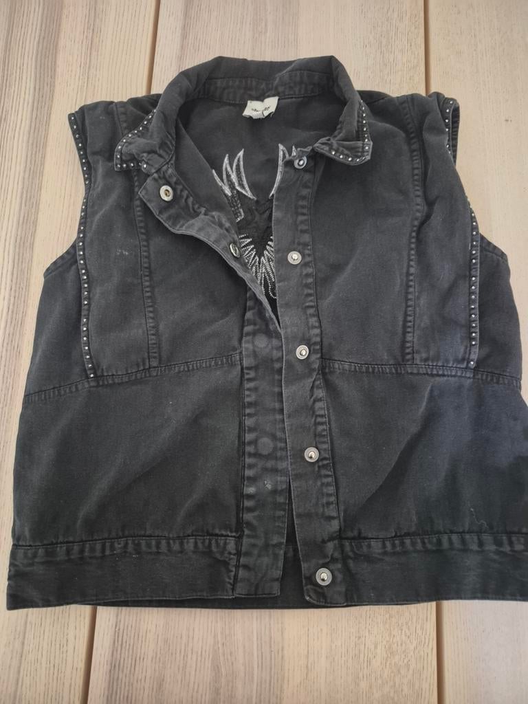 Zwart jeans gilet Shoeby, Ophalen of Verzenden, Zo goed als nieuw, Maat 34 (XS) of kleiner, Zwart