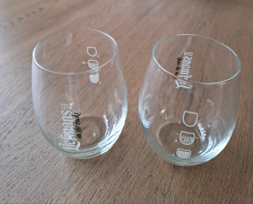 2x Glas Liefmans on the rocks, Verzamelen, Biermerken, Ophalen, Zo goed als nieuw, Glas of Glazen, Overige merken