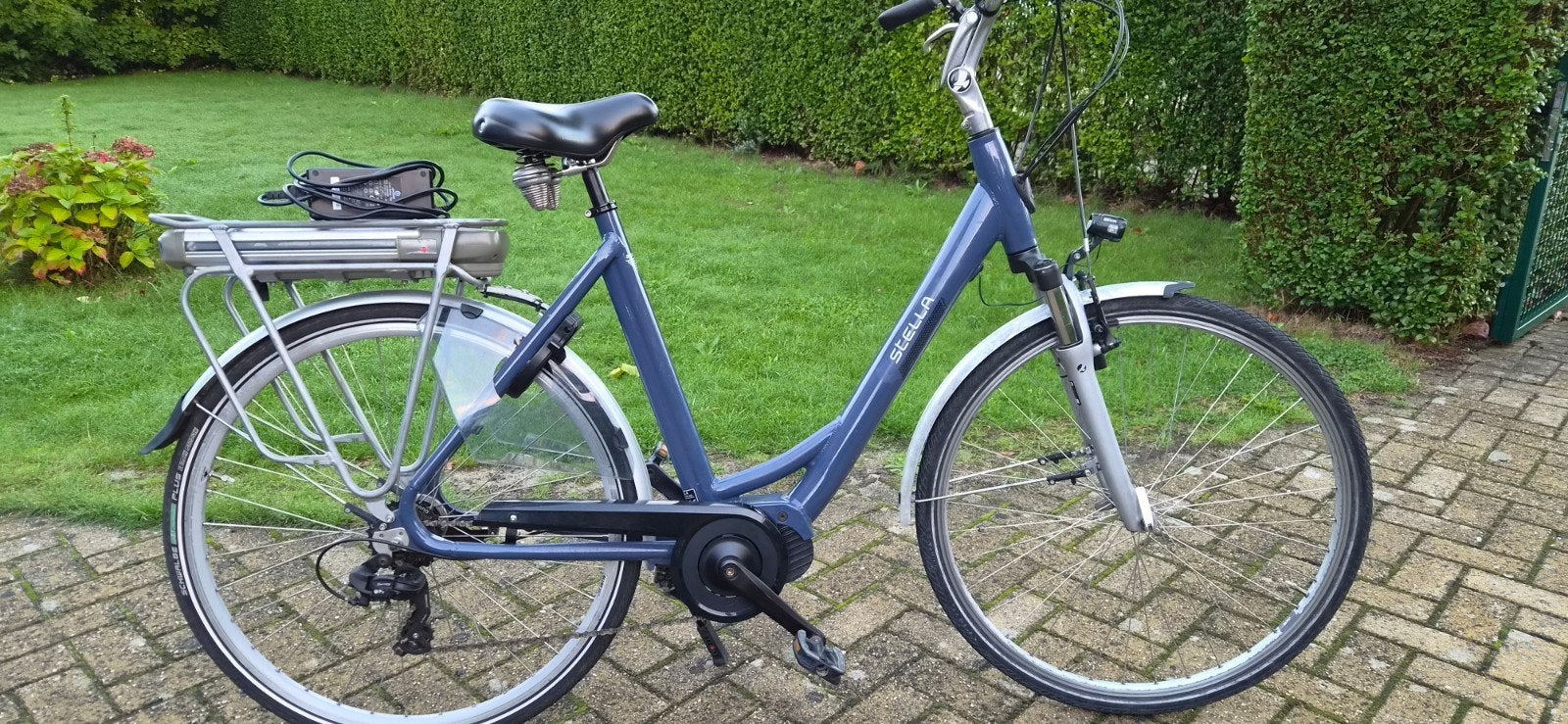 Stella dames e-bike 17,Ah!!, Gebruikt, 50 km per accu of meer, 55 tot 59 cm, Ophalen