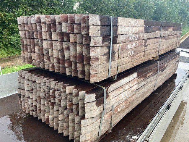 Azobé hardhouten palen 6x6x275cm, Ophalen, Palen, Nieuw, Hardhout