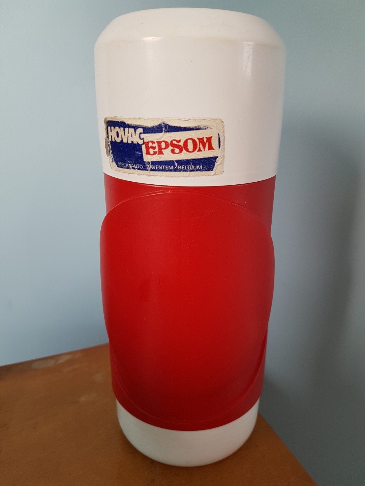 Retro thermoskan vintage thermosfles beker rood jaren 60 70, Ophalen of Verzenden, Huis en Inrichting