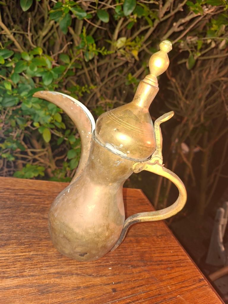 Antieke Arabische Dallah, traditionele koffiepot., Ophalen of Verzenden