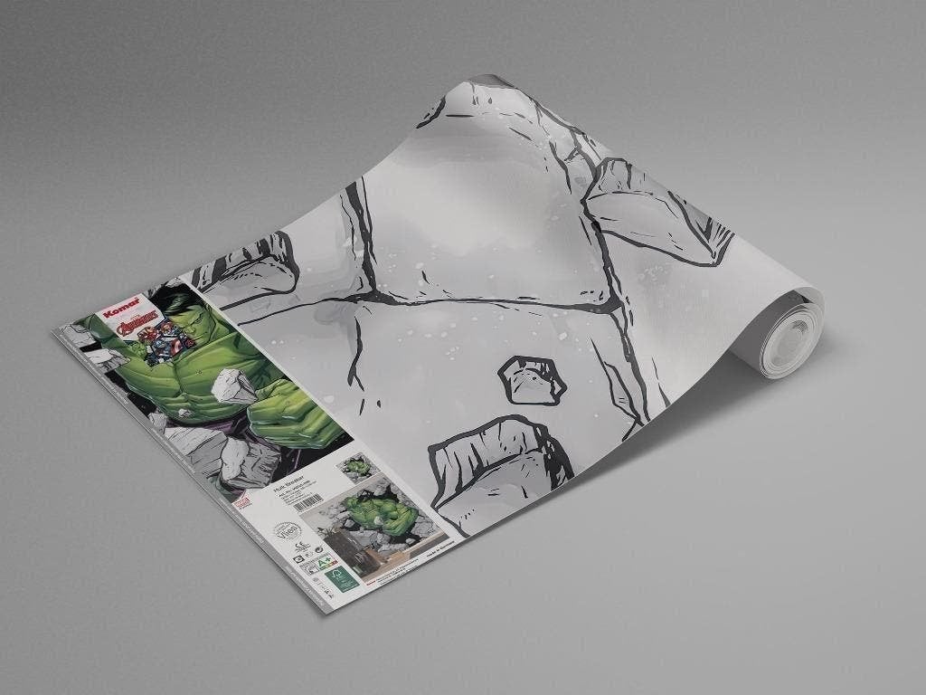The Avengers Vlies Behang Hulk - 250x280 - Gratis Verzending, Verzenden, Vliesbehang, 5 tot 10 m², Komar