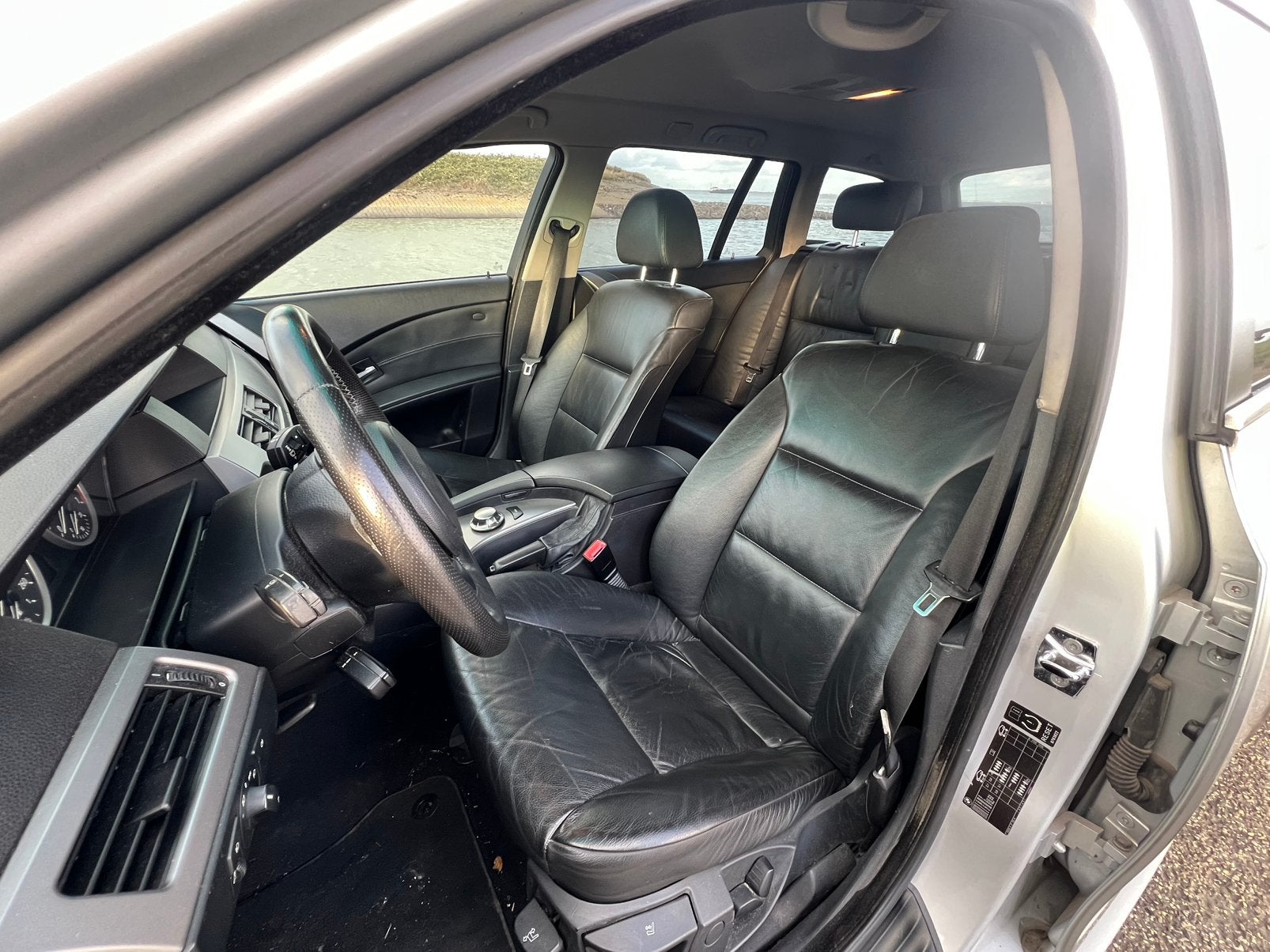 Bmw e61 zwart leer interieur, Ophalen, Gebruikt, BMW