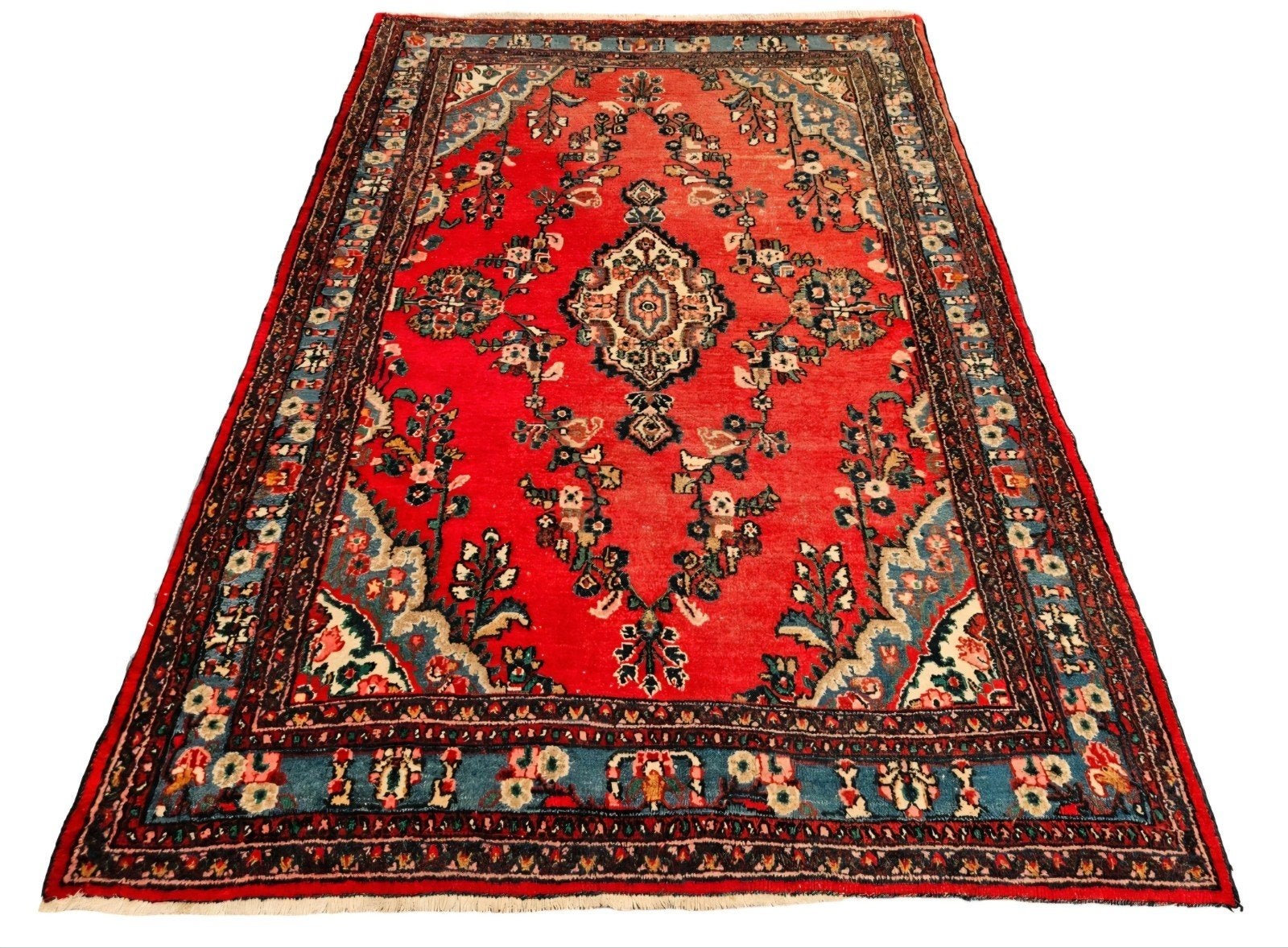 prachtig handgemaakt oosters wol Persia tapijt 278x190cm, Gebruikt, Vintage oosterse Persia, 150 tot 200 cm, 200 cm of meer