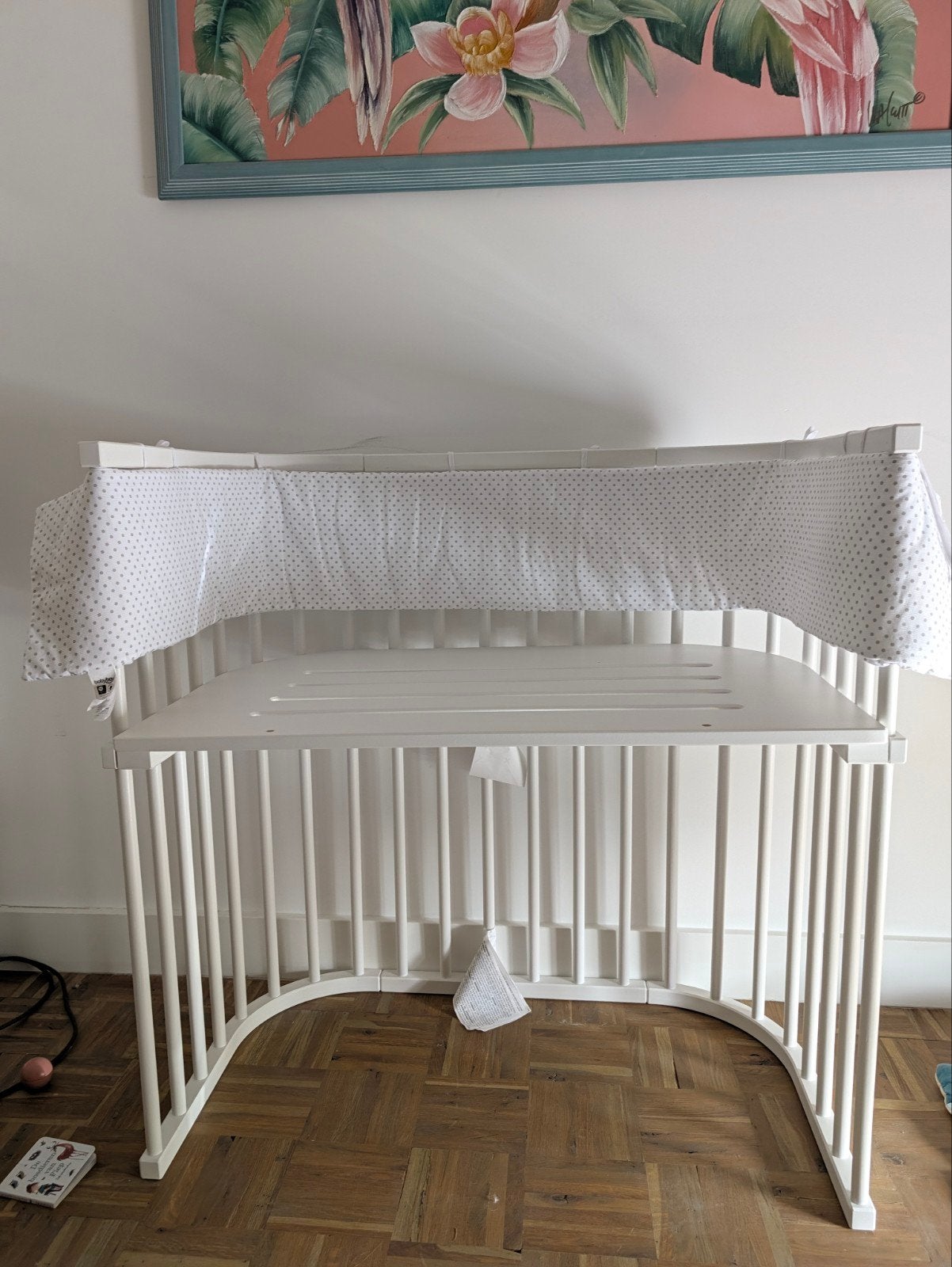 Babybay boxspring co-sleeper, Kinderen en Baby's, Babywiegjes en Ledikanten, Ophalen, Zo goed als nieuw, Ledikant