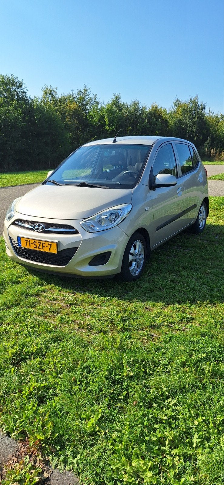Hyundai i10 1.1 I 5DR 2012 Beige, Auto's, Stof, 4 cilinders, 400 kg, Beige