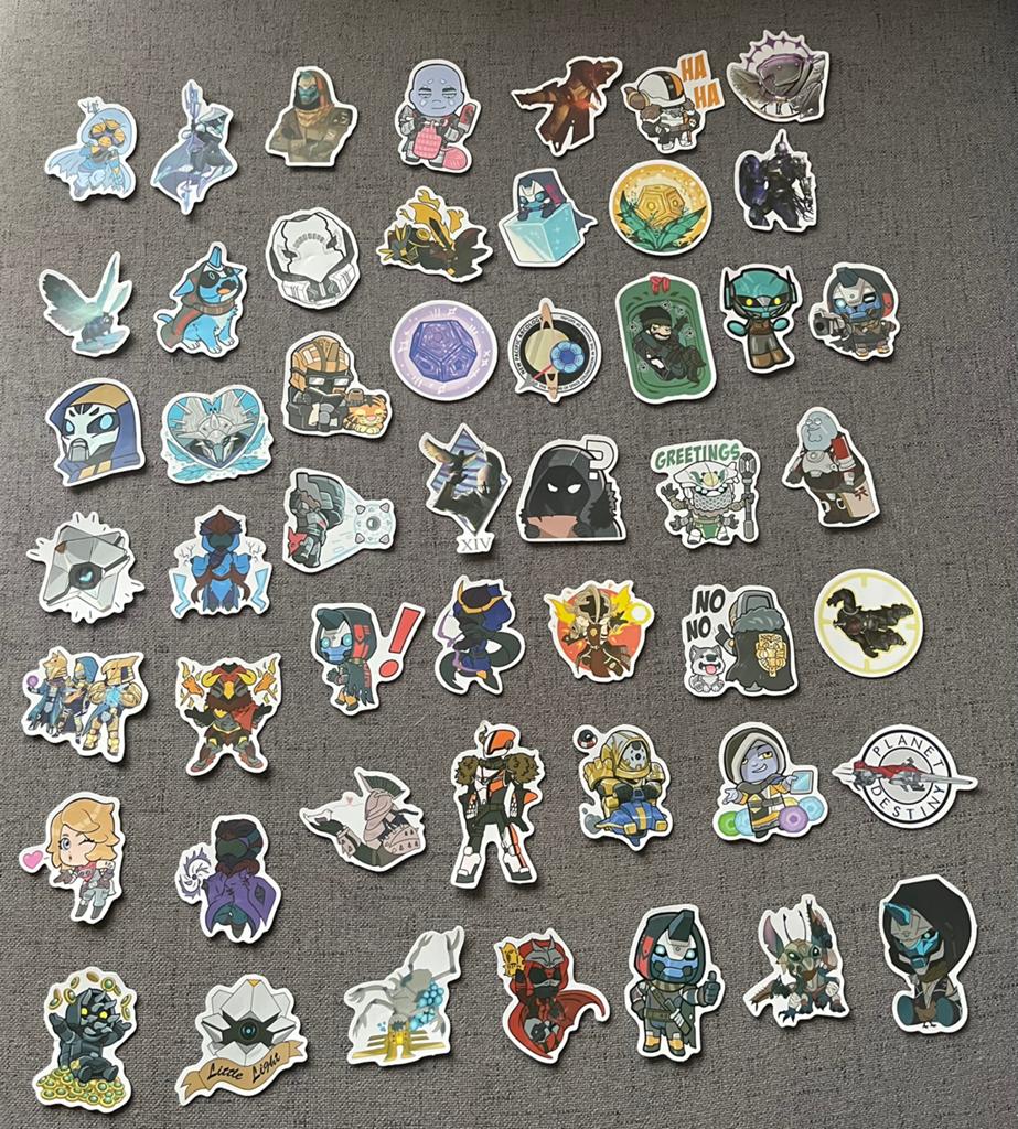 Set Destiny 2 stickers - 50 stuks | Cayde-6 Zavala, Ophalen of Verzenden
