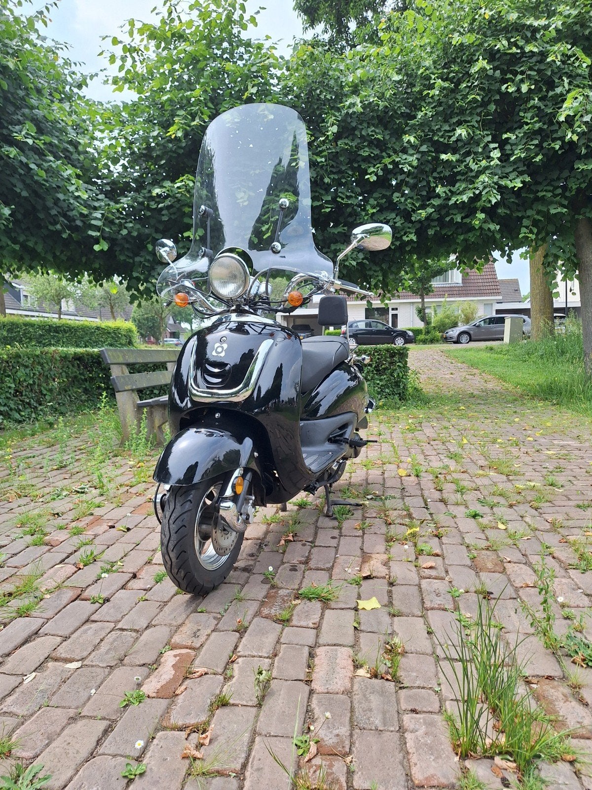 AGM Retro Scooter Zwart - Goed Onderhouden, Ophalen of Verzenden, Benzine, Overige merken