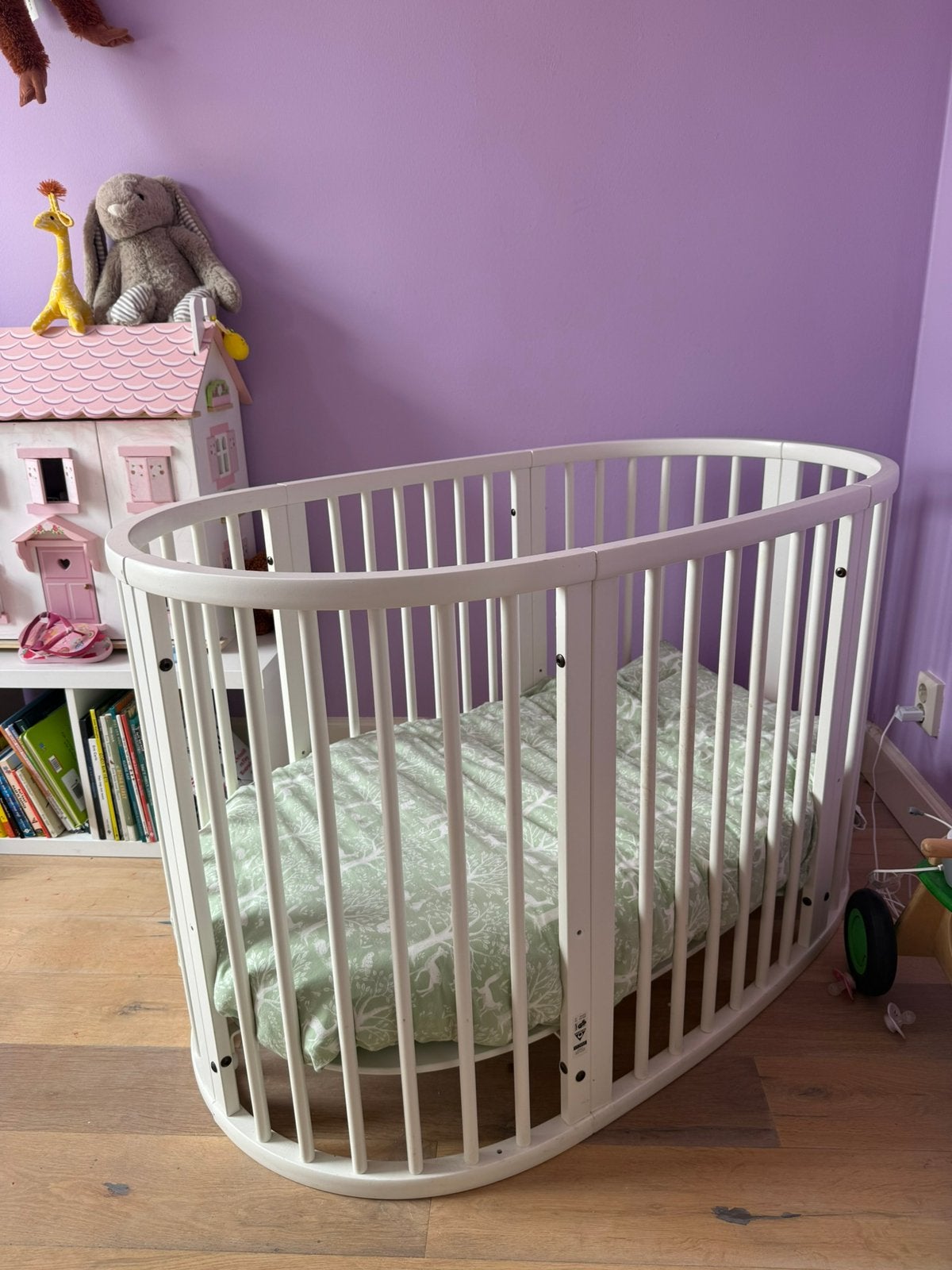 Stokke Sleepi ledikant in het wit, Ophalen, Gebruikt, Ledikant