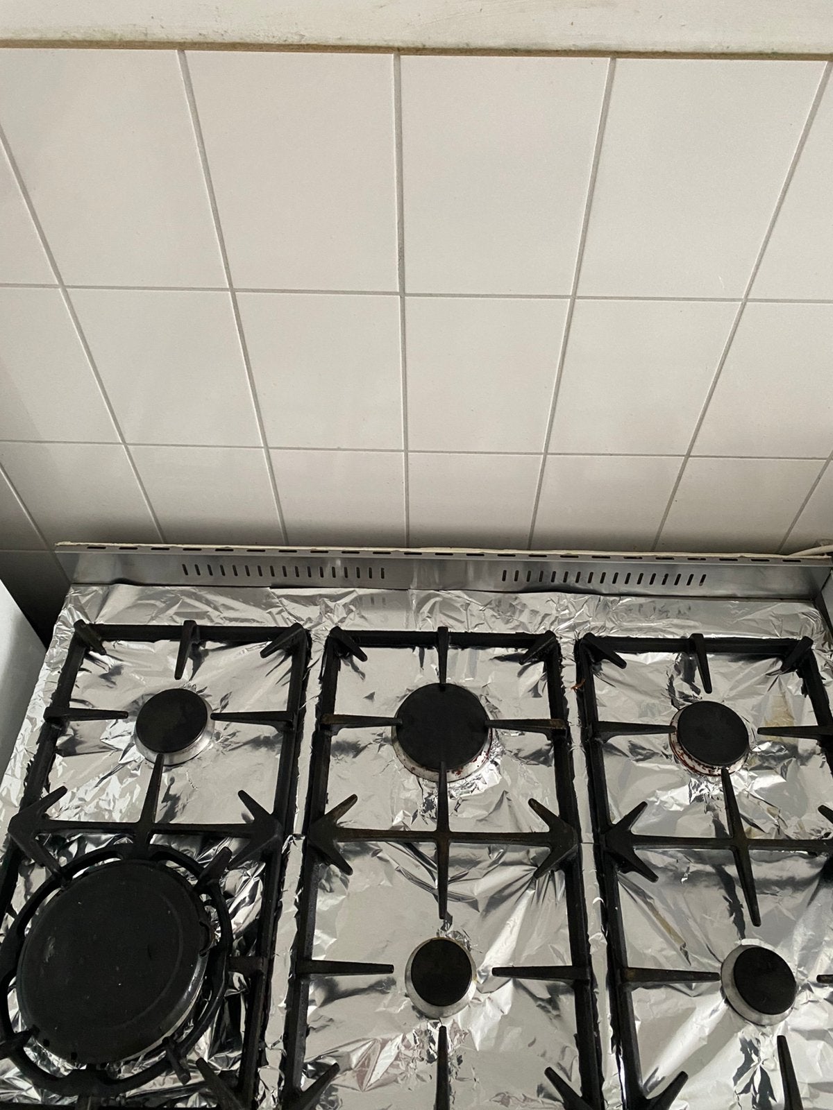Fornuis 90 cm electrische oven, Gebruikt, 60 cm of meer, Gas, 5 kookzones of meer