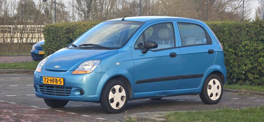 Chevrolet Matiz 0.8 | 2008 | Apk 31-10-26 | Distr VV, Auto's, Voorwielaandrijving, Stof, Blauw, Origineel Nederlands