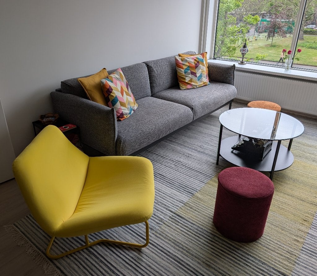 IKEA SOTENÄS Fauteuil - Geel - Nieuw - Vintage, Huis en Inrichting, Fauteuils, Ophalen, Vintage, Nieuw, 75 tot 100 cm