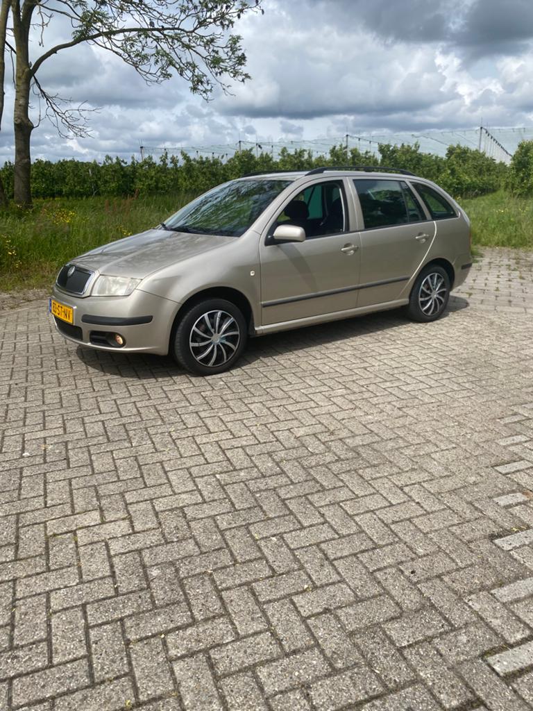 Skoda Fabia 1.4 Combi 55KW 2006 Beige, Voorwielaandrijving, 74 pk, Zwart, 4 cilinders
