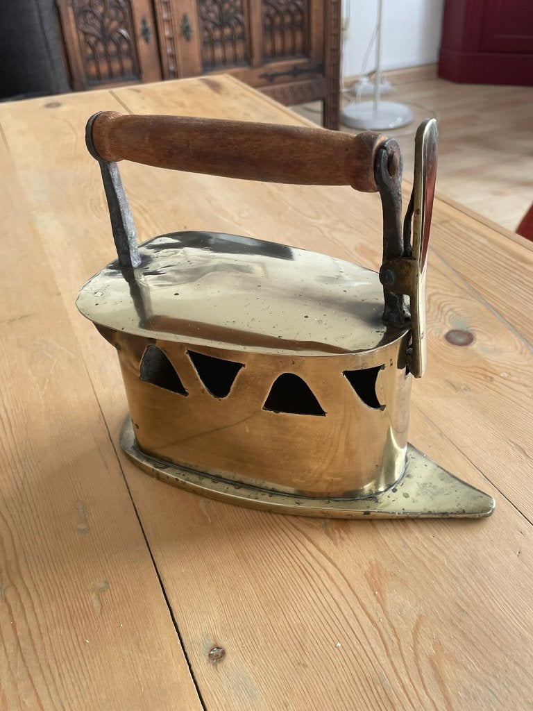 Antiek koperen strijkijzer, Ophalen of Verzenden