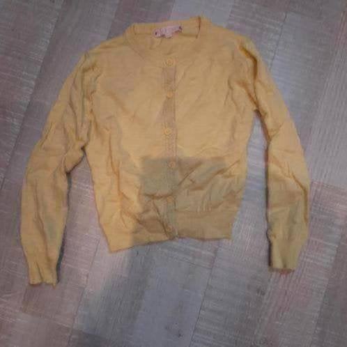 122 geel vestje, Verzenden, Gebruikt, Meisje, Trui of Vest