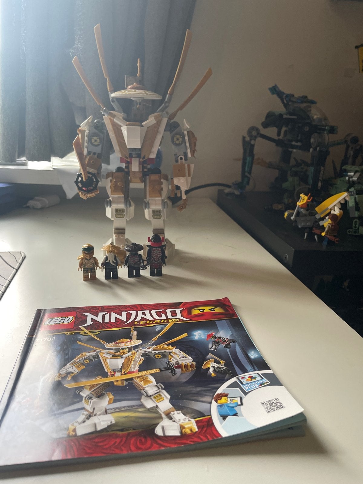 Lego Ninjago 71702 Gouden Mech, compleet met minifiguren, Gebruikt, Lego, Ophalen of Verzenden, Compleet