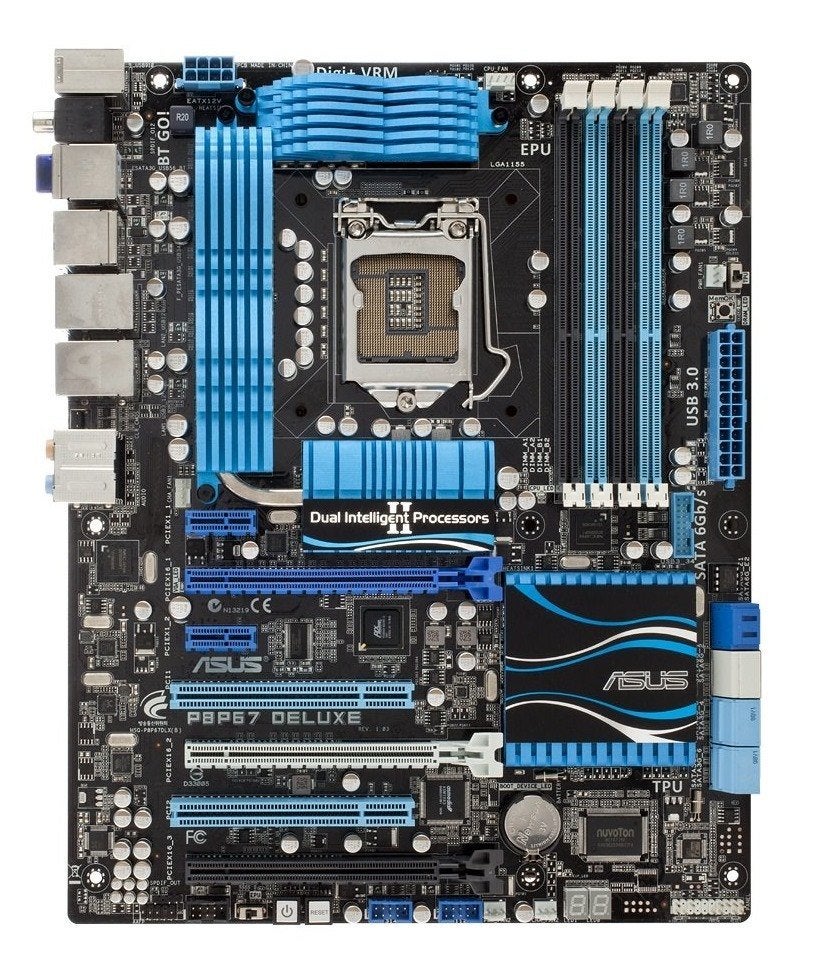 Asus P8P67 DELUXE Moederbord, DDR3, Ophalen of Verzenden, Zo goed als nieuw, ATX