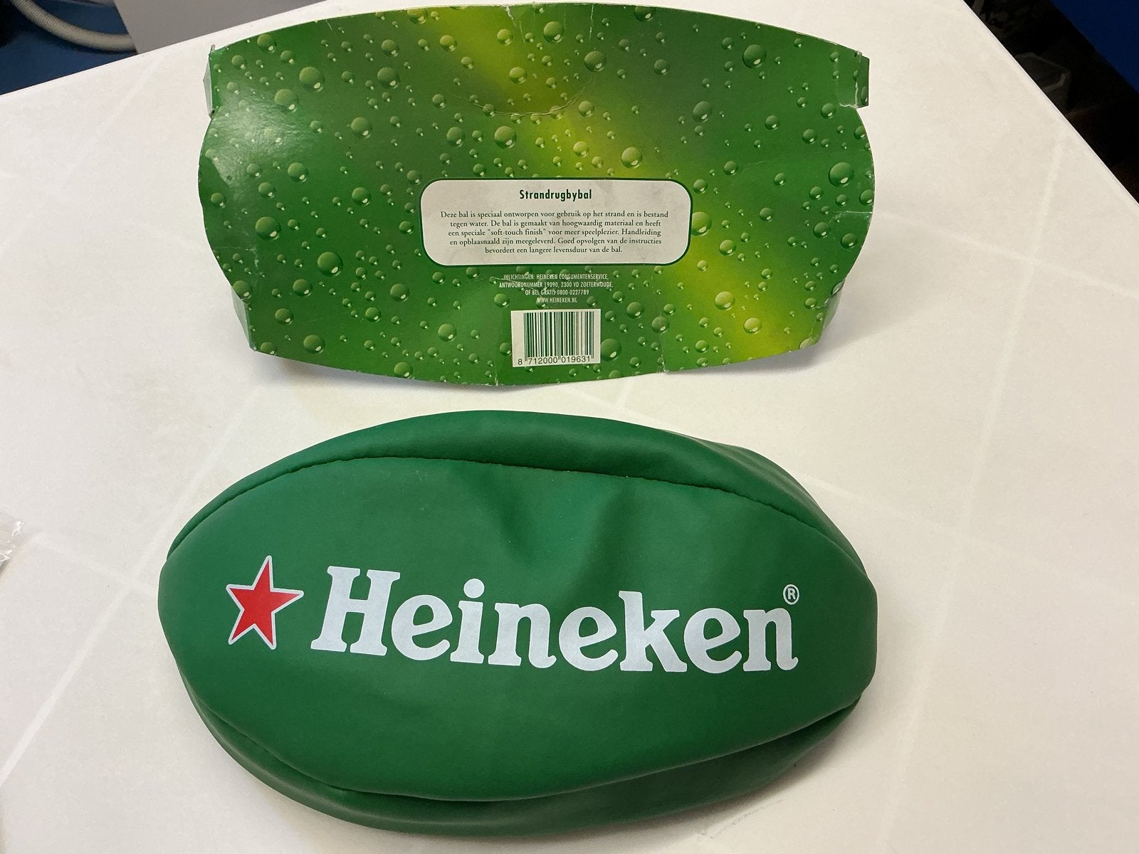 Heineken Strandrugbybal - Nieuw in verpakking, Ophalen of Verzenden, Nieuw