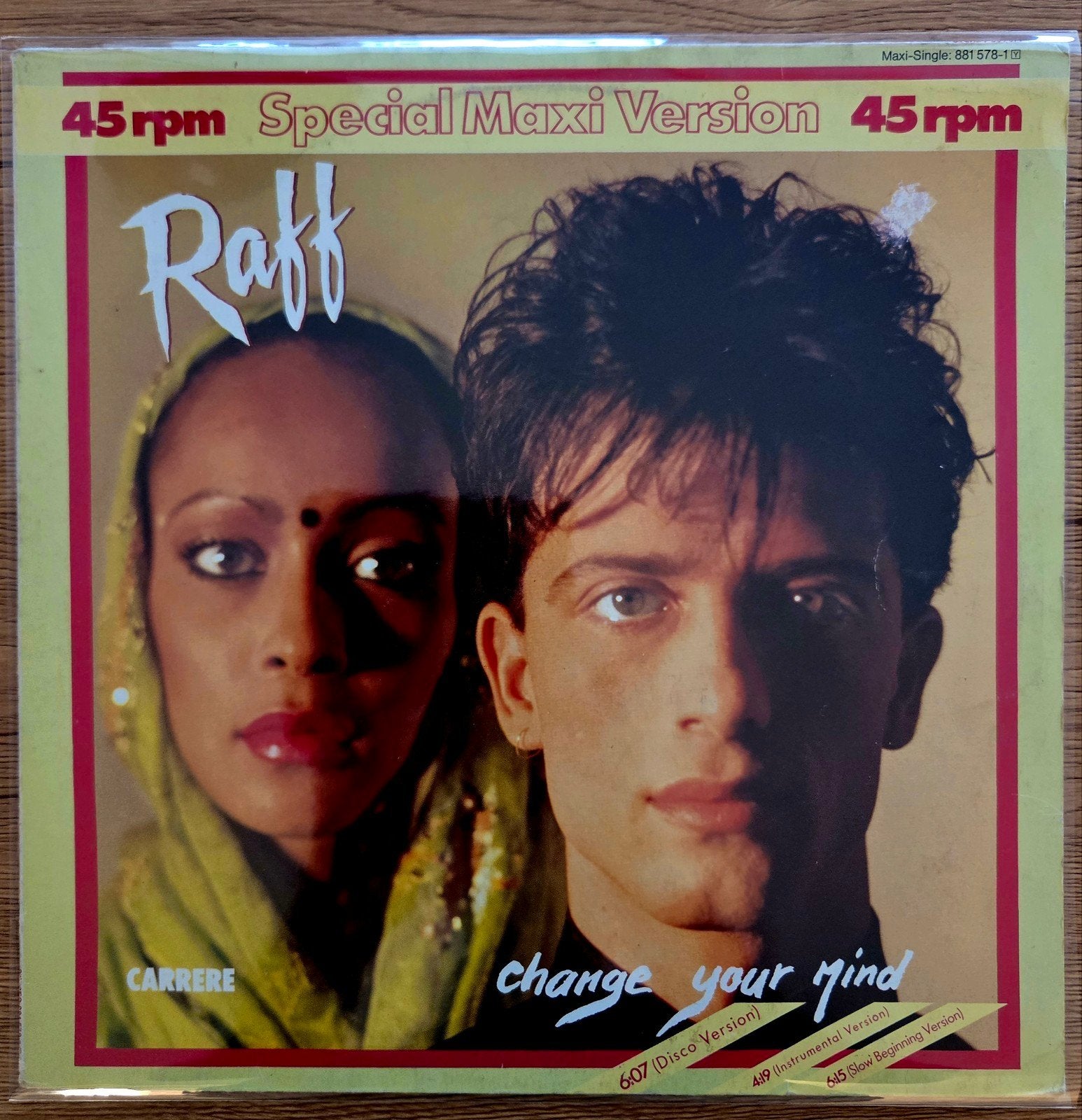 Raff - Change Your Mind, 12" Maxi Single, Cd's en Dvd's, Ophalen of Verzenden, 12 inch