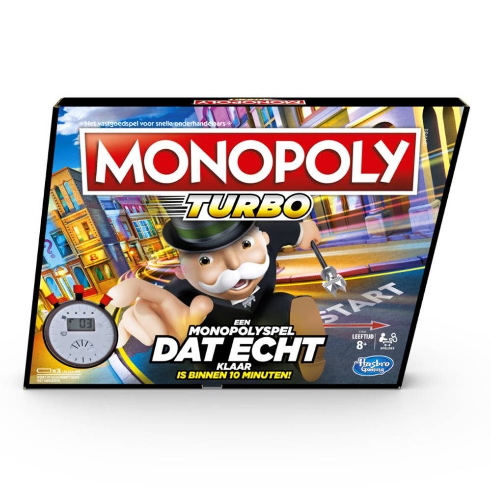 Monopoly Turbo, Hobby en Vrije tijd, Gezelschapsspellen | Bordspellen, ., Nieuw, Ophalen of Verzenden, .