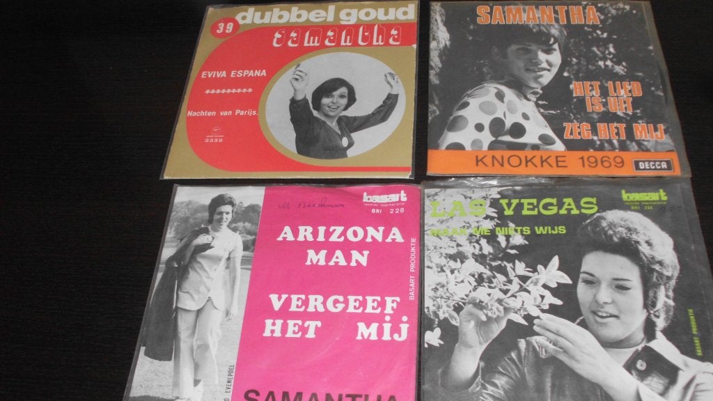 Singels van Samantha, Cd's en Dvd's, Gebruikt, Ophalen of Verzenden, Levenslied of Smartlap, 12 inch