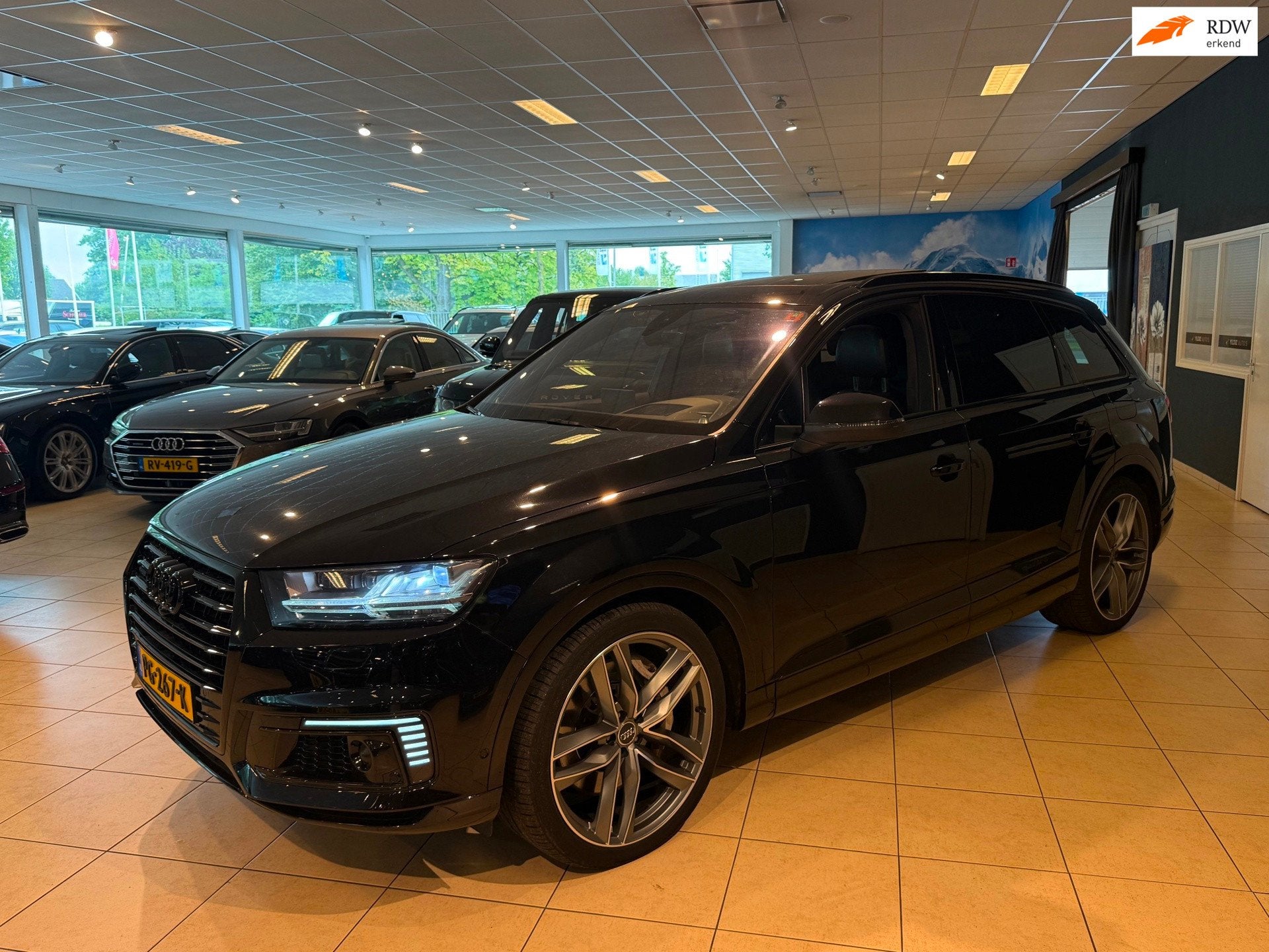 Audi Q7 3.0 TDI E-Tron Quattro Sport/Mega compleet/Uniek!, Automaat, Dealer onderhouden, Gebruikt, 259 pk
