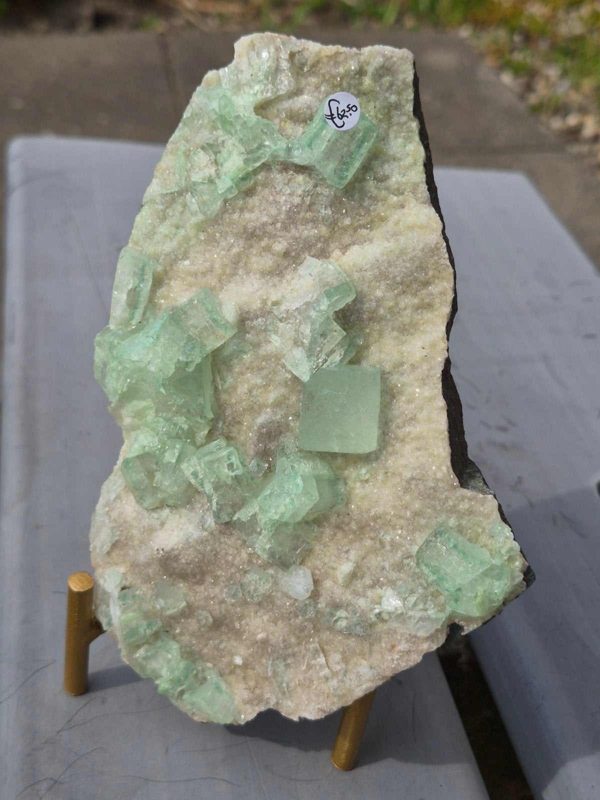 Groene apofyliet met chalcedoon, Ophalen of Verzenden