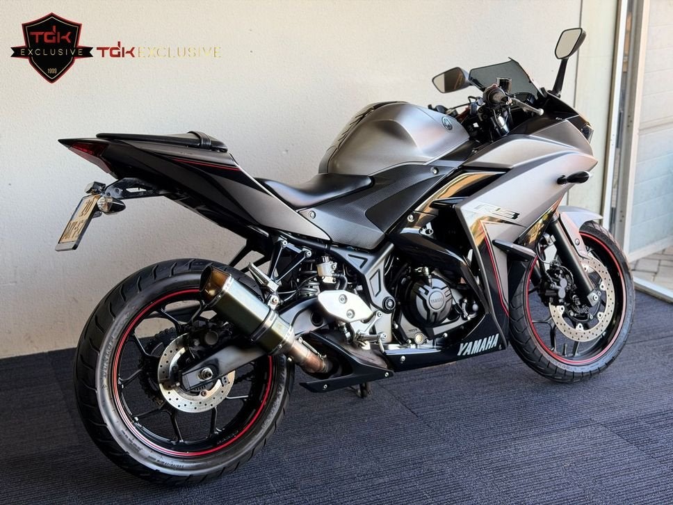 YAMAHA YZF R3 ABS A2 MAT GRIJS ALARM (R 3 R1 R125 R6), 2 cilinders, 321 cc, Bedrijf, Onbekend