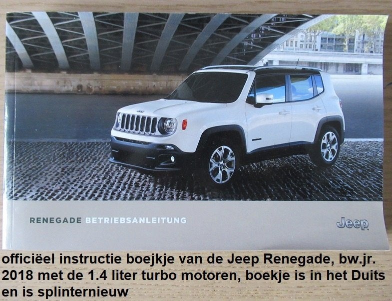 JEEP RENEGADE 1.4 Turbo, Duitstalig instructieboekje, Ophalen of Verzenden