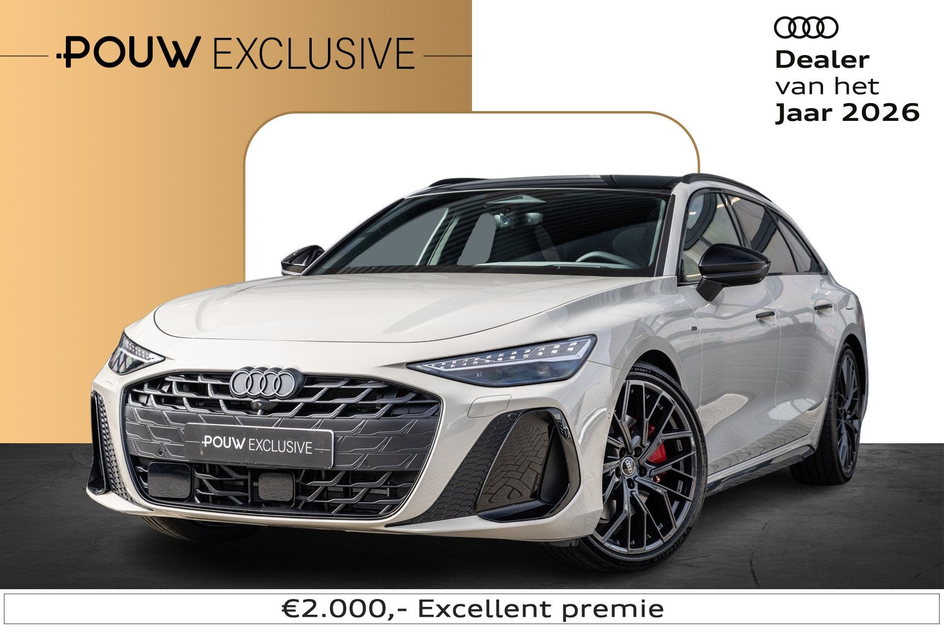 Audi A6 Avant 2.0 e-hybrid 367pk quattro S edition Competiti, Automaat, 12 maanden, 2165 kg, 4 cilinders