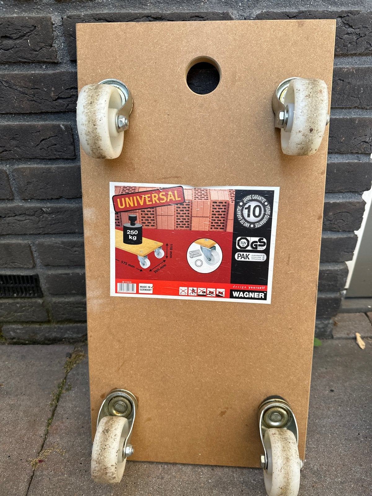 Meubelhondje / Meubelroller Wagner Universal 250 kg, Doe-het-zelf en Verbouw, Transportwagens, 100 liter of meer, Ophalen, Zo goed als nieuw