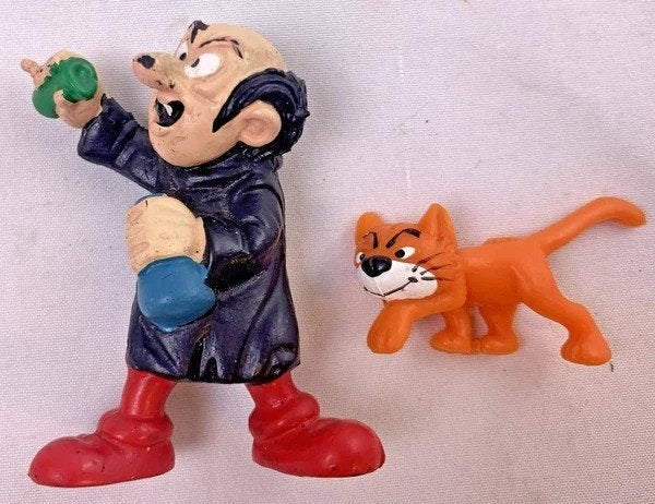 Schleich Smurfen Gargamel & Azrael 20232 Figuur Vintage 1978, Verzamelen, Smurfen, Coolsingel 104, 3011 AG Rotterdam, Netherlands