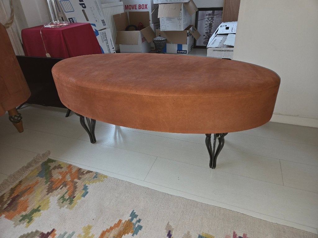 Design bank met hocker, Ophalen, Gebruikt, Design, Driepersoons