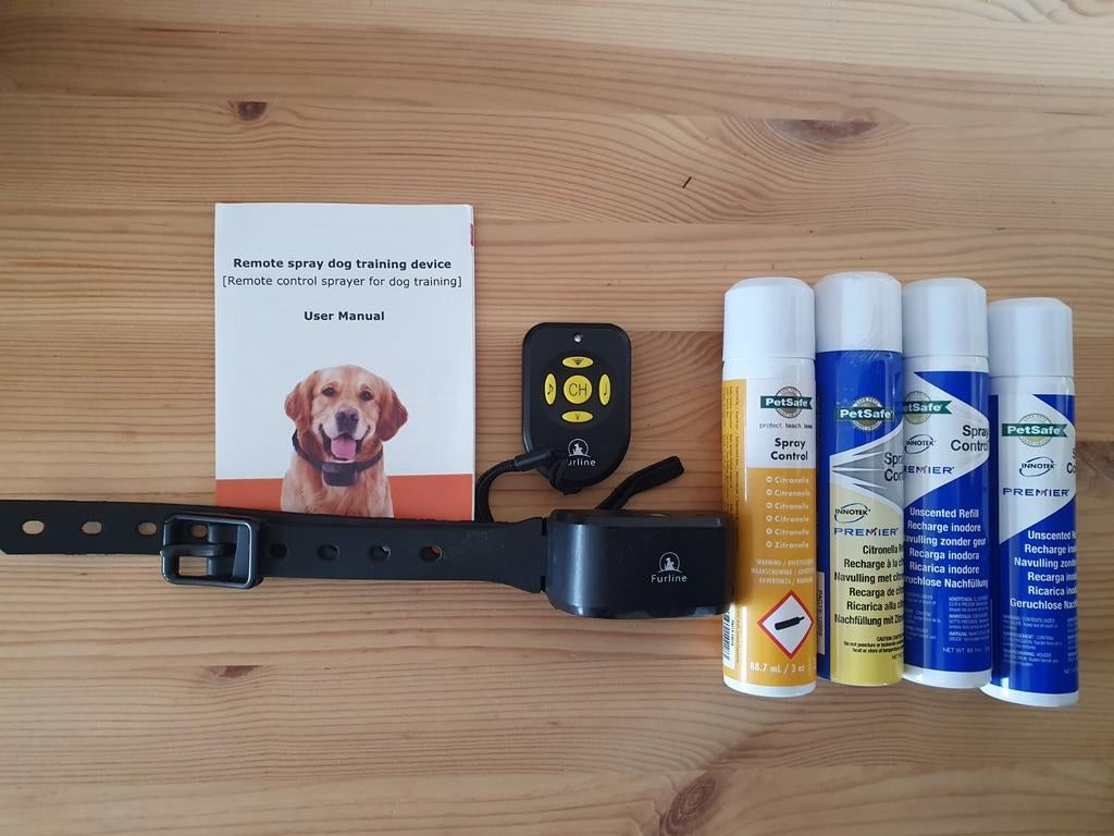 Trainingshalsband met spray, Ophalen, Gebruikt
