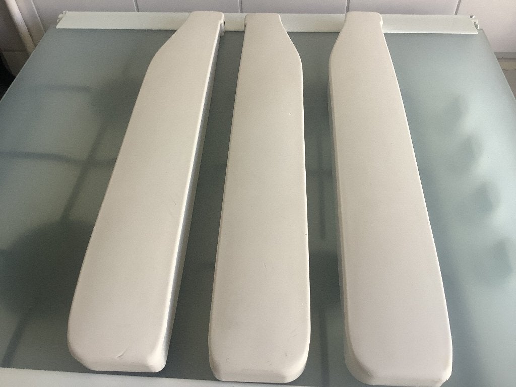 Witte armleuningen, Tuin en Terras, Tuinstoelen, Nieuw, Kunststof, Ophalen