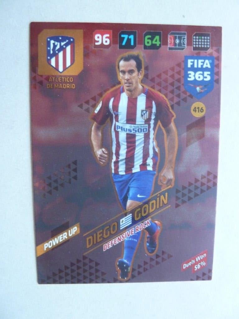 Panini. Fifa 365 card   Diego.Godin  Defensiverock, Ophalen of Verzenden, Zo goed als nieuw, Buitenlandse clubs, Poster, Plaatje of Sticker