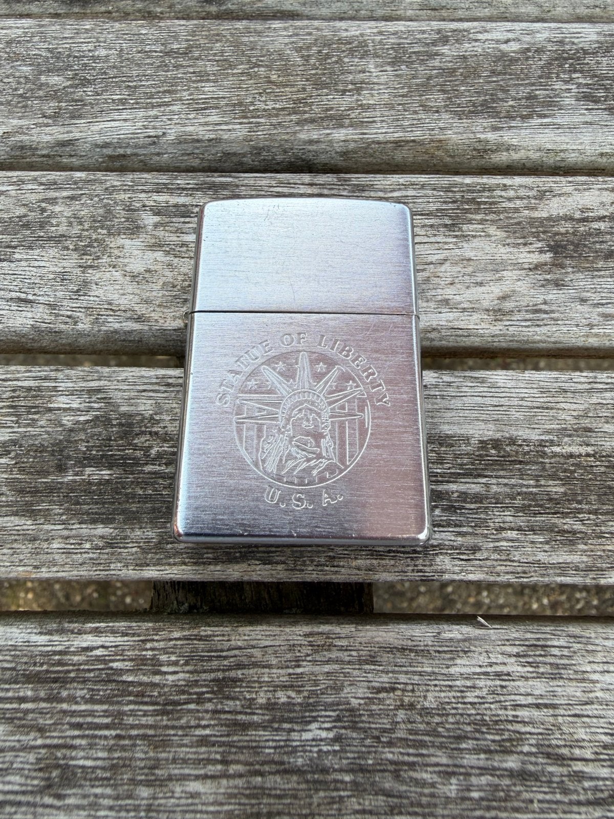 Zippo aansteker - Statue of Liberty U.S.A., Ophalen of Verzenden, Gebruikt, Aansteker