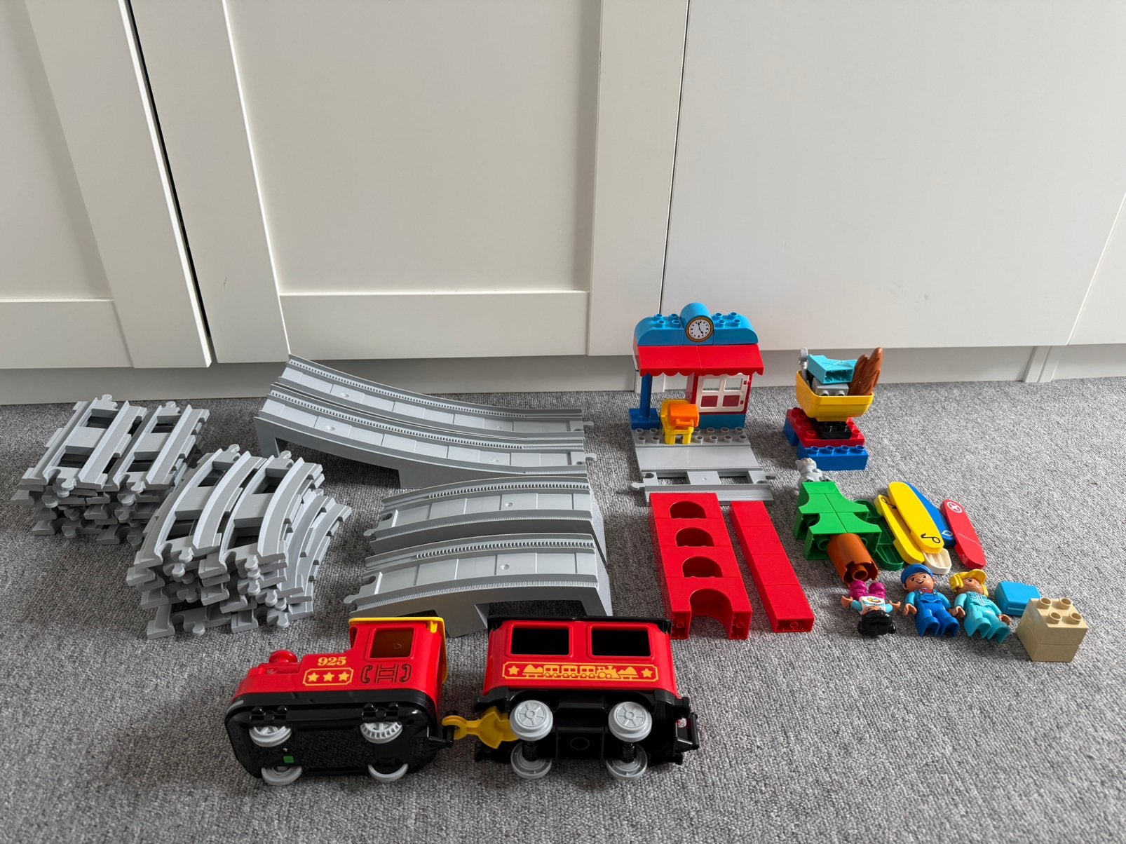 Lego treinbaan + uitbreiding, Ophalen of Verzenden, Zo goed als nieuw