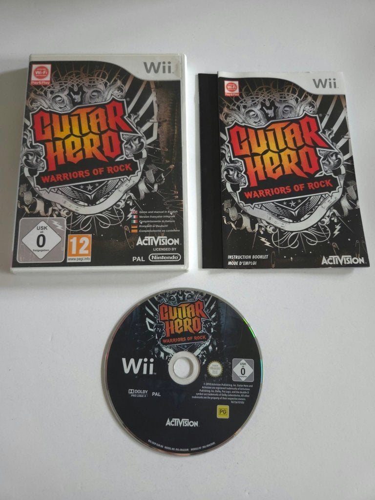 Nintendo Wii - Guitar Hero Warriors of Rock - 11319, Muziek, 1 speler, Ophalen of Verzenden, Zo goed als nieuw