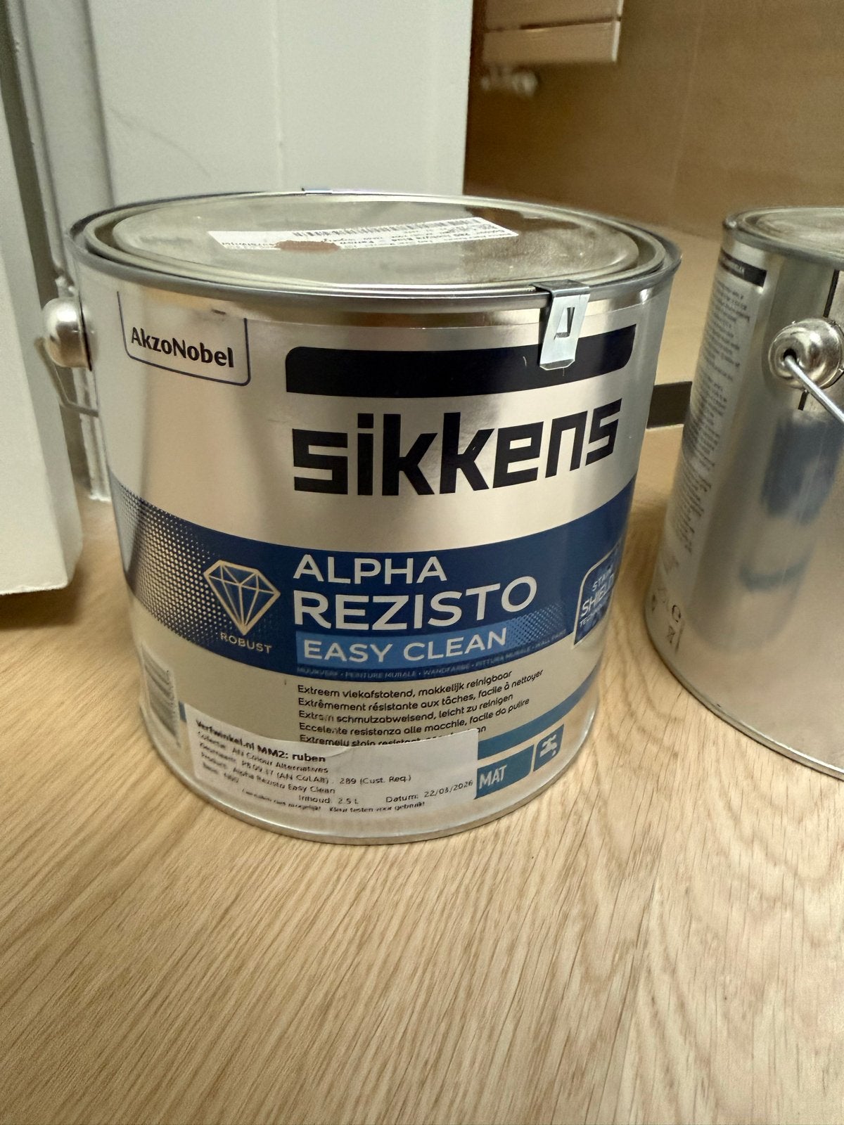 Sikkens muurverf Inchyra Blue F&B (2x 2,5L), Ophalen, 5 tot 10 liter, Nieuw, Verf