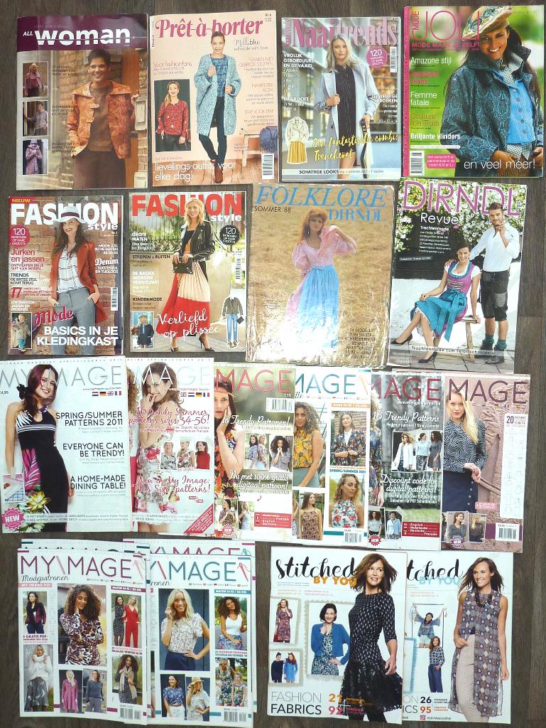 Pret-a-porter/Naaitrends/Fashion Style/Dirndl/My Image e.a., Hobby en Vrije tijd, Kledingpatronen, Overige typen, Vrouw, Zo goed als nieuw