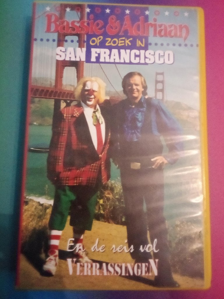 VHS CNR Band - Bassie en Adriaan - In San Francisco, Gebruikt, Verzenden, Alle leeftijden, Nederlands