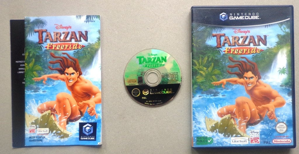 Disney's Tarzan Freeride voor de Nintendo GameCube Compleet, Spelcomputers en Games, Games | Nintendo GameCube, Avontuur en Actie