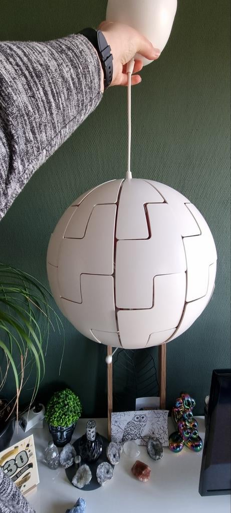 IKEA PS 2014 lamp wit oranje, Huis en Inrichting, Lampen | Hanglampen, Zo goed als nieuw, Kunststof, Ophalen