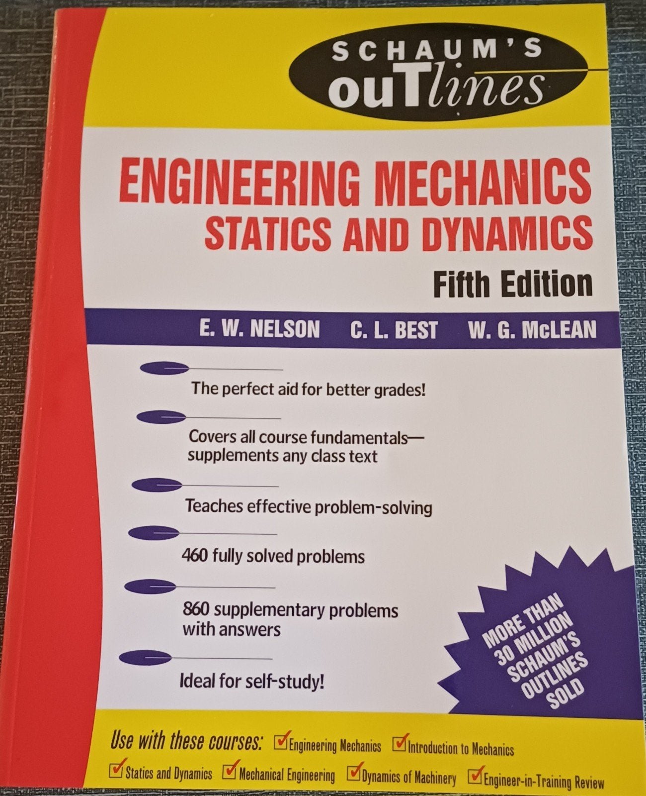 Schaum's Outlines: Engineering ...., Boeken, Studieboeken en Cursussen, E. W. Nelson, C. L. Best, W. G. McLean, Zo goed als nieuw